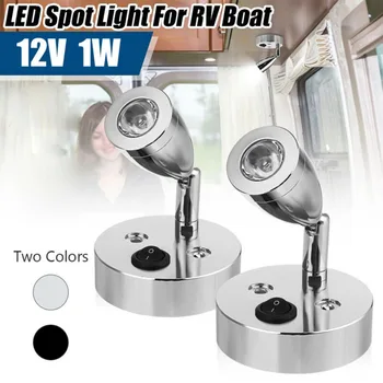 Durable And Practical 12V LED Spot Reading Light Switch Camper Van Caravan For Boat Motorhome Light
Durable And Practical 12V LED Spot Reading Light Switch Camper Van Caravan For Boat Motorhome Light