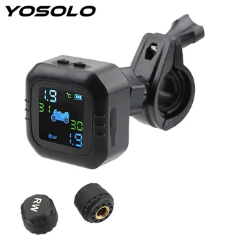 YOSOLO USB Charging Wireless Motorcycle TPMS LCD Display Moto Tire Pressure Tyre Temperature Monitoring Alarm System
YOSOLO USB Charging Wireless Motorcycle TPMS LCD Display Moto Tire Pressure Tyre Temperature Monitoring Alarm System