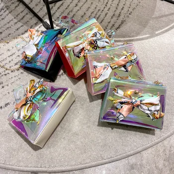 2020 fashion transparent laser Jelly Bag ladies Hand bag ribbon decorative waterproof shoulder bag cool Purse
2020 fashion transparent laser Jelly Bag ladies Hand bag ribbon decorative waterproof shoulder bag cool Purse