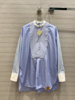 2020 New Autumn Striped Round Neck Splicing Irregular Cotton Dresses Women Free Shipping
2020 New Autumn Striped Round Neck Splicing Irregular Cotton Dresses Women Free Shipping