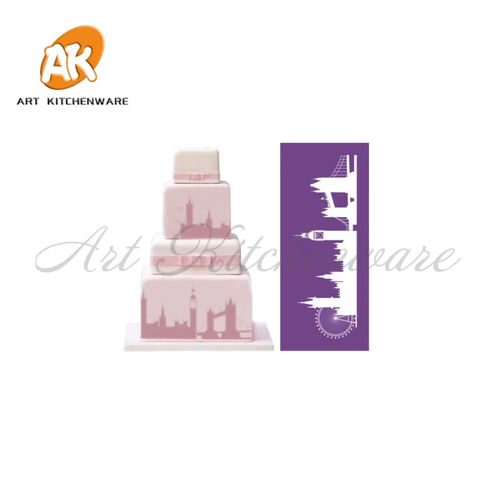 London Bridge Mesh Stencil Lace Cake Stencil Cake Decorating Tools Soft Fabric Cake Stencils for Painting Fondant Mold MST-15
London Bridge Mesh Stencil Lace Cake Stencil Cake Decorating Tools Soft Fabric Cake Stencils for Painting Fondant Mold MST-15