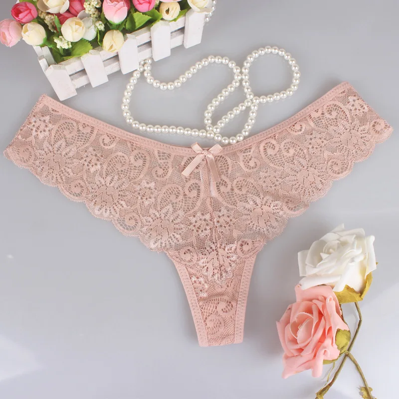 Sexy Lace Panties Thong Floral Lace Women Lingerie Breathable Briefs Low Waist G-String Transparent Vs Pink Women
Sexy Lace Panties Thong Floral Lace Women Lingerie Breathable Briefs Low Waist G-String Transparent Vs Pink Women