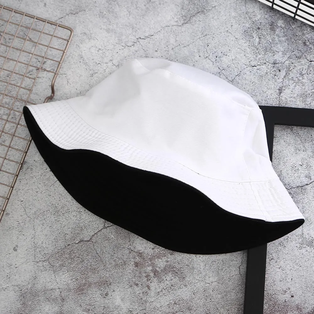 1Pcs Cotton Double-sided Bucket Hat For Women Lady Solid Color Reversible Fisherman Cap Sun Hat Summer Outddor Travel Sunscreen
1Pcs Cotton Double-sided Bucket Hat For Women Lady Solid Color Reversible Fisherman Cap Sun Hat Summer Outddor Travel Sunscreen