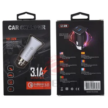 200pcs New Dual USB Car Charger Adapter QC3.0 quick high speed fast charging Smart Phone/Tablet/GPS Auto Vehicle Metal Charger
200pcs New Dual USB Car Charger Adapter QC3.0 quick high speed fast charging Smart Phone/Tablet/GPS Auto Vehicle Metal Charger