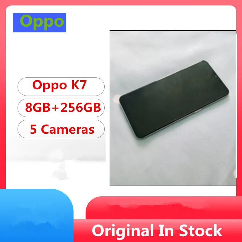 Фото Смартфон Oppo K7 6 4 дюйма 8 + 256 ГБ Android 10 0 30 Вт | Мобильные телефоны и аксессуары