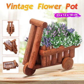 Mini Wooden Cart Plant Pot Potted Flower Pot Planter Handmade Garden Home Wedding Decor Planter Desktop Succulent Flower Pots
Mini Wooden Cart Plant Pot Potted Flower Pot Planter Handmade Garden Home Wedding Decor Planter Desktop Succulent Flower Pots