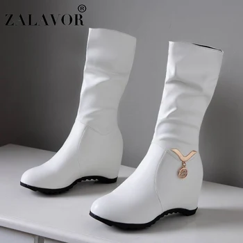 ZALAVOR Women Classics Simple Mid Calf Boots Wedges Crystal Winter Warm Round Toe Short Boots Sexy Office Footwear Size 33-43
ZALAVOR Women Classics Simple Mid Calf Boots Wedges Crystal Winter Warm Round Toe Short Boots Sexy Office Footwear Size 33-43