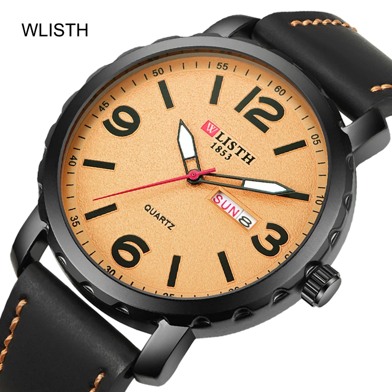 2020Men's Quartz Watch Round Large Dial Shatter-resistant Waterproof Luminous Dual Calendar Men's Classic Business Formal Watch
2020Men's Quartz Watch Round Large Dial Shatter-resistant Waterproof Luminous Dual Calendar Men's Classic Business Formal Watch