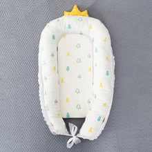 Baby Nest Portable Crib Baby Bumper Protector Gauze Crown Design Cradle For Newborn Carrycot Travel Bed Washable Cotton Bassinet
Baby Nest Portable Crib Baby Bumper Protector Gauze Crown Design Cradle For Newborn Carrycot Travel Bed Washable Cotton Bassinet