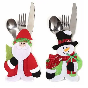 Santa Hat Reindeer Christmas New Year Pocket Fork Knife Cutlery Holder Bag Home Party Table Dinner Decoration Tableware 63009 
Santa Hat Reindeer Christmas New Year Pocket Fork Knife Cutlery Holder Bag Home Party Table Dinner Decoration Tableware 63009