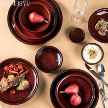 1PC RELMHSYU Ceramic Retro Kiln Changed Ceramic Rice Noodle Soup Bowl Round Small Dish Large Steak Soup Dinner Plate Tableware
1PC RELMHSYU Ceramic Retro Kiln Changed Ceramic Rice Noodle Soup Bowl Round Small Dish Large Steak Soup Dinner Plate Tableware