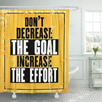 Inspiring Motivation Quote Text Do Not Decrease The Goal Shower Curtain Waterproof Polyester Fabric 72 x 78 Inches Set with Hook
Inspiring Motivation Quote Text Do Not Decrease The Goal Shower Curtain Waterproof Polyester Fabric 72 x 78 Inches Set with Hook