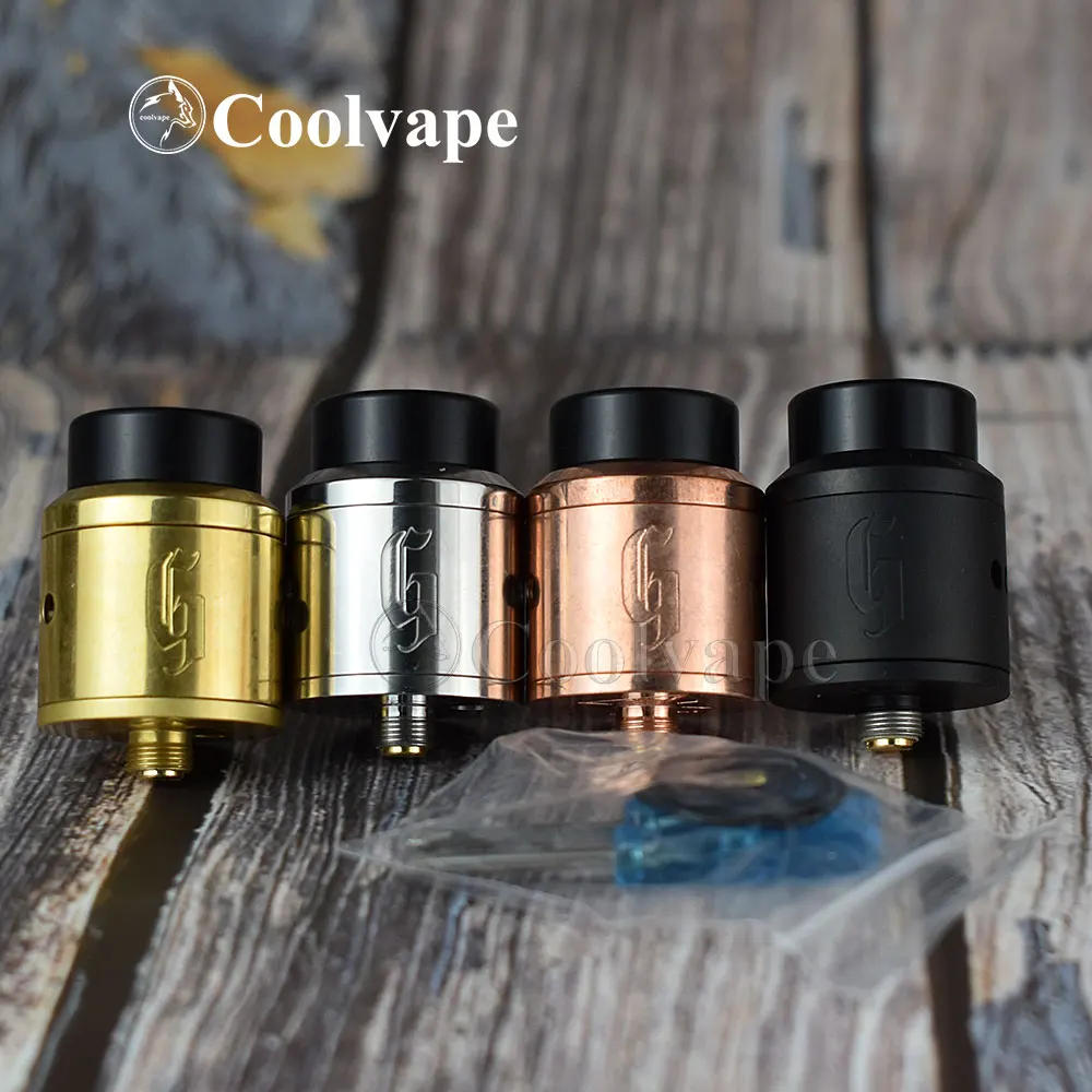 coolvape Goon RDA 24mm E Cigarette Atomizers 24mm RDA brass red copper material rda Vaporizer Peek Insulater Vape Tank
coolvape Goon RDA 24mm E Cigarette Atomizers 24mm RDA brass red copper material rda Vaporizer Peek Insulater Vape Tank