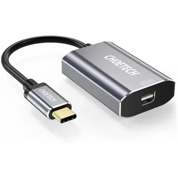 CHOETECH USB C to Mini Displayport Adapter 4K@60Hz With 60W Power Delivery For Surface Book 2 ,Galaxy Note S9/S8, Huawei Mate 10
CHOETECH USB C to Mini Displayport Adapter 4K@60Hz With 60W Power Delivery For Surface Book 2 ,Galaxy Note S9/S8, Huawei Mate 10