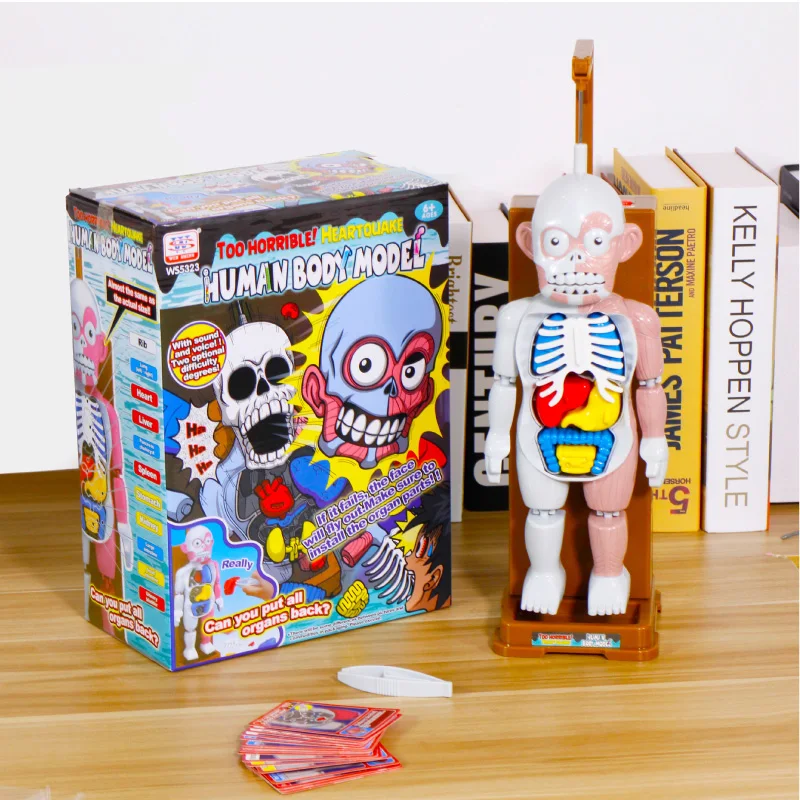 Tricky Spoof Children's Educational Horror Mannequin Assembled Toy Skull Organ Assembly Creative Toy
Tricky Spoof Children's Educational Horror Mannequin Assembled Toy Skull Organ Assembly Creative Toy