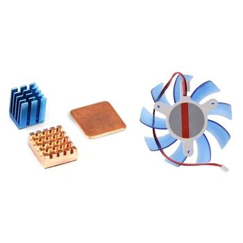 1 Pcs PC VGA Display Video Card Heatsink Cooler Cooling Fan & 3 Pcs Heat Sink Set for Raspberry Pi 3,Pi 2,Pi Model B+
1 Pcs PC VGA Display Video Card Heatsink Cooler Cooling Fan & 3 Pcs Heat Sink Set for Raspberry Pi 3,Pi 2,Pi Model B+