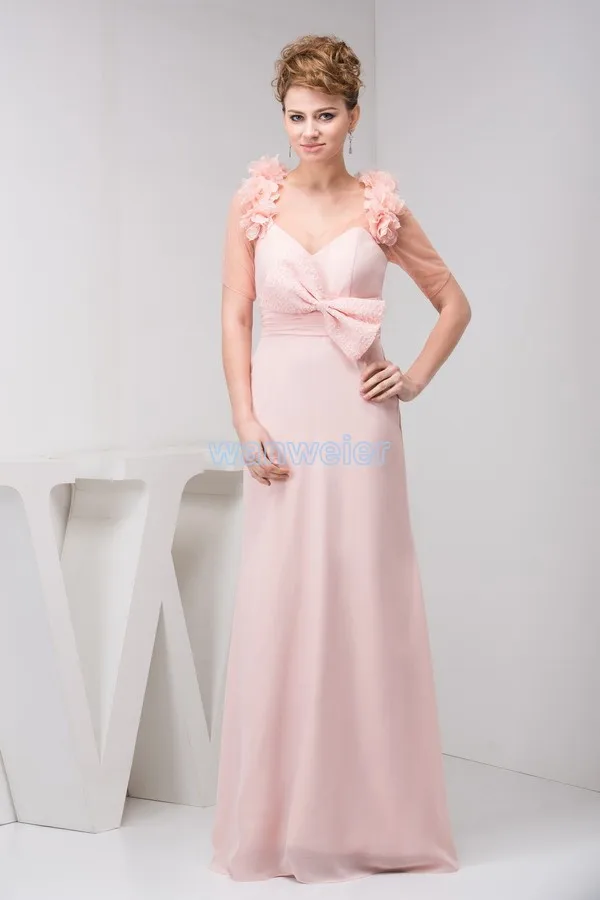 free shipping 2016 new design hot sale brides maid gown Custom size/color handmade bow floor-Length pink chiffon evening dress
free shipping 2016 new design hot sale brides maid gown Custom size/color handmade bow floor-Length pink chiffon evening dress