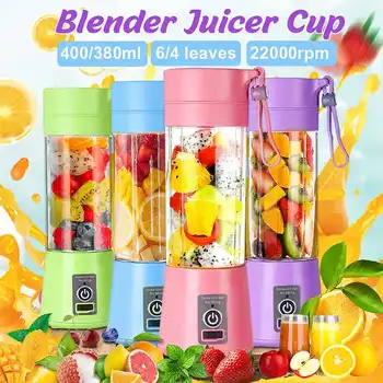 480ml 4 Blades Portable Electric Fruit Juicer Home USB Rechargeable Smoothie Maker Blenders Machine Sports Bottle Juicing Cup
480ml 4 Blades Portable Electric Fruit Juicer Home USB Rechargeable Smoothie Maker Blenders Machine Sports Bottle Juicing Cup