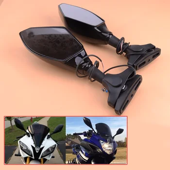 CITALL New Black LED Intergrated Rearview Turn Signal Side Mirror Fit for Yamaha YZF R1 R6 FZ1 FZ6 600R R3
CITALL New Black LED Intergrated Rearview Turn Signal Side Mirror Fit for Yamaha YZF R1 R6 FZ1 FZ6 600R R3