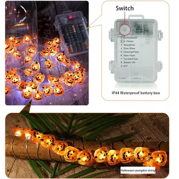 Pumpkin String Lights Remote Control Eight Function Decor Light For Halloween Wall Garden Wedding Terrace
Pumpkin String Lights Remote Control Eight Function Decor Light For Halloween Wall Garden Wedding Terrace