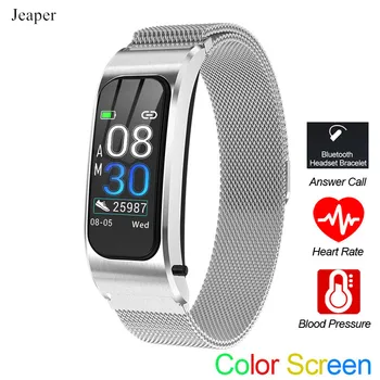 

Jeaper Smart Watch R21 Men Bluetooth Waterproof Bracelet Blood Pressure Heart RateFitness Tracker Color Women Sports Alarm Band