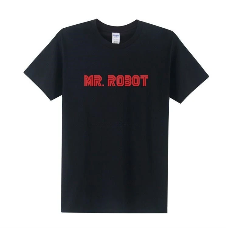 Mr Robot футболки мужские модные с логотипом ТВ шоу коротким рукавом роботом Топы |