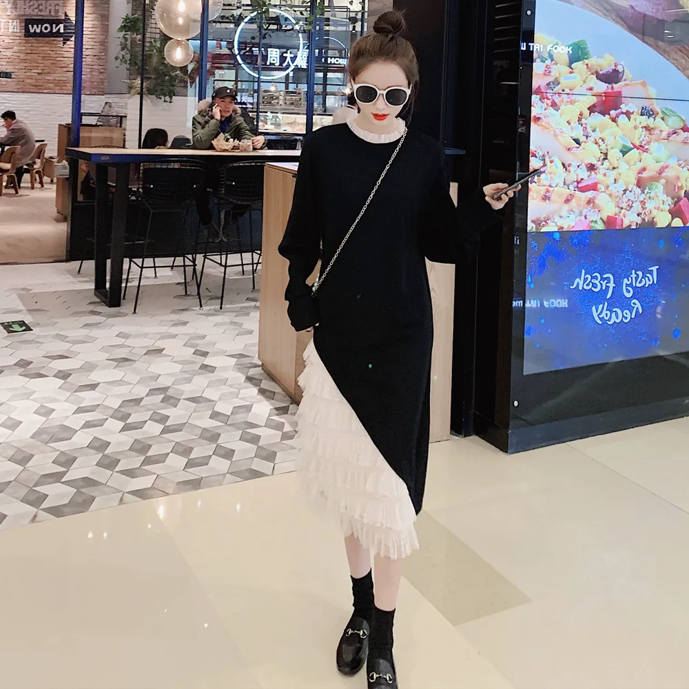 Photo Shoot 2019 Spring New Style Korean-style WOMEN'S Wear Sense of Design Retro Joint Contrast Color Cake Dress Jersey Dress
Photo Shoot 2019 Spring New Style Korean-style WOMEN'S Wear Sense of Design Retro Joint Contrast Color Cake Dress Jersey Dress