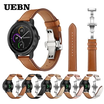 UEBN 20mm Silver Butterfly clasp Leather strap for Garmin Vivoactive 3 HR Venu/Garmin Move/Forerunner 245 265 Music Watchbands
UEBN 20mm Silver Butterfly clasp Leather strap for Garmin Vivoactive 3 HR Venu/Garmin Move/Forerunner 245 265 Music Watchbands