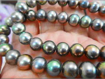 18"8-9MM NATURAL TAHITIAN GENUINE BLACK MULTICOLO PERFECT AAA PEARL NECKLACE 925silver
18"8-9MM NATURAL TAHITIAN GENUINE BLACK MULTICOLO PERFECT AAA PEARL NECKLACE 925silver