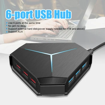 Multi Purpose USB Hub 6-Port USB2.0/3.0 Splitter SD/TF Card Reader AUX Jack Hub for MacBook Laptop enchufes desktop USB hub
Multi Purpose USB Hub 6-Port USB2.0/3.0 Splitter SD/TF Card Reader AUX Jack Hub for MacBook Laptop enchufes desktop USB hub