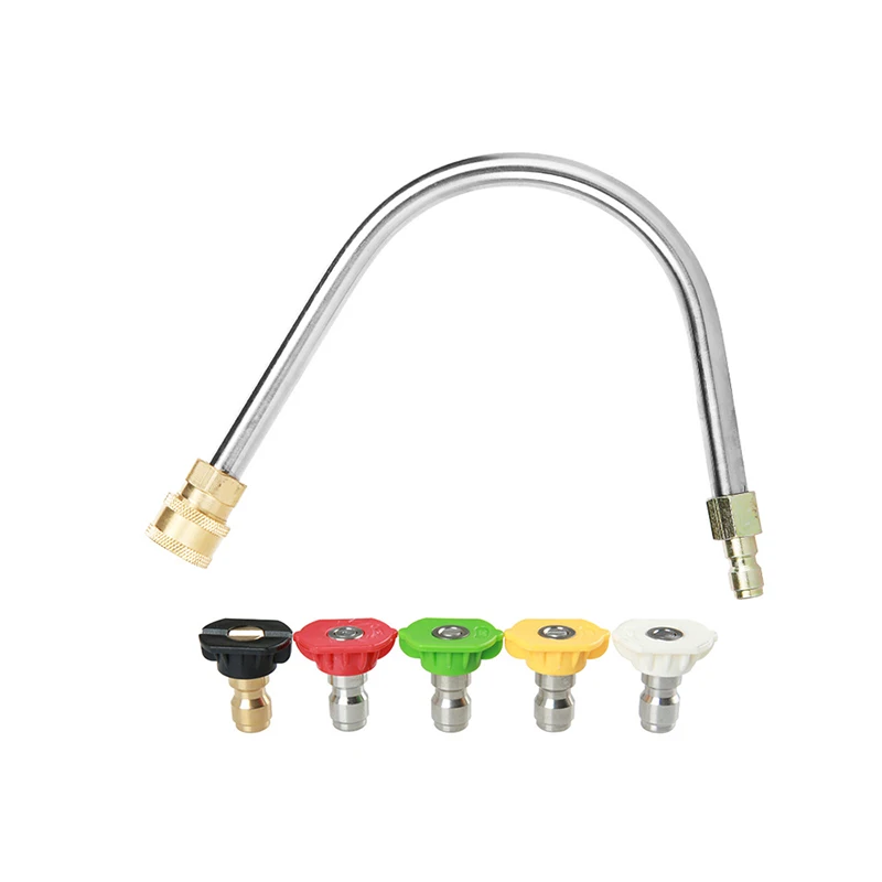 Gutter Cleaner Wand Attachment,Gutter Cleaning Tool for Pressure Washers, Coupled with 1/4" Brass Quick Coupler x 1/4" QC Plug
Gutter Cleaner Wand Attachment,Gutter Cleaning Tool for Pressure Washers, Coupled with 1/4" Brass Quick Coupler x 1/4" QC Plug