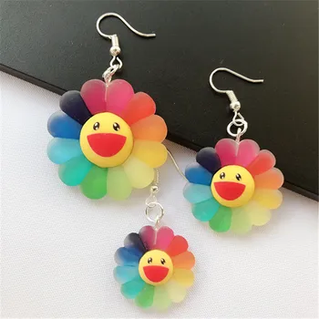 1Pair Cartoon Flowers Drop Earring Rainbow Sunflower Cute Fun Sweet Women Earrings Fashion jewelry Brithday Gifts 
1Pair Cartoon Flowers Drop Earring Rainbow Sunflower Cute Fun Sweet Women Earrings Fashion jewelry Brithday Gifts