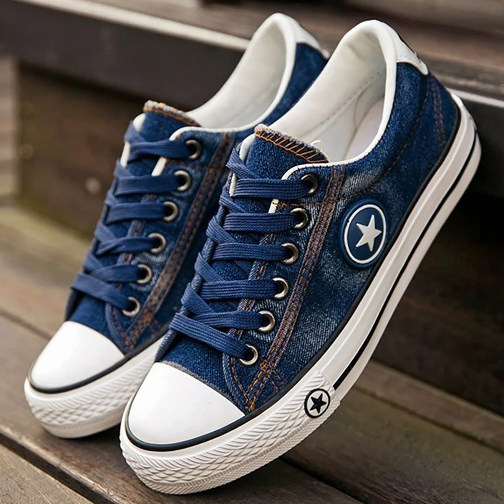 Fashion Sneakers Women Denim Vulcanize Shoes Tenis Casual Shoes Basket Femme Canvas Shoes Female Trainers Tenis Feminino
Fashion Sneakers Women Denim Vulcanize Shoes Tenis Casual Shoes Basket Femme Canvas Shoes Female Trainers Tenis Feminino