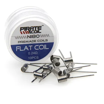 NI80 fancy Flat coil flat wire DIY Premade Coil For Electronic Cigarette Accessories atomizer 
NI80 fancy Flat coil flat wire DIY Premade Coil For Electronic Cigarette Accessories atomizer