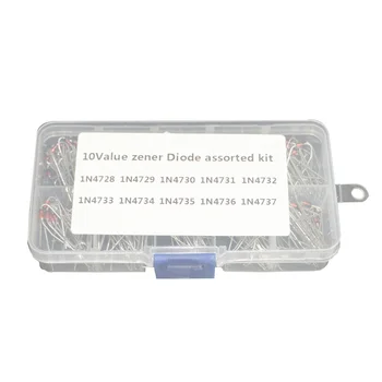 200Pcs 10 Kinds 1N4728~1N4737 Zener Diode Assorted Kit Assortment Set Fast Switching Schottky Diode Assorted Kit Supplies
200Pcs 10 Kinds 1N4728~1N4737 Zener Diode Assorted Kit Assortment Set Fast Switching Schottky Diode Assorted Kit Supplies