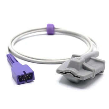 Compatible Nellcor Oximax SpO2 Sensor Adult Finger Soft-tip 3ft 9 Pins