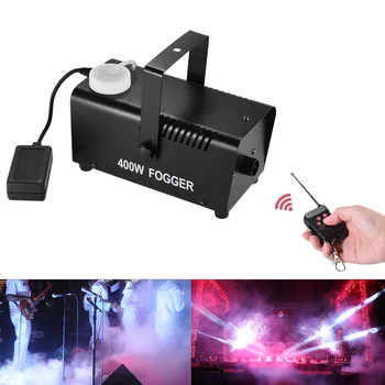 Wireless 400 Watt Fogger Fog Smoke Machine with Remote Control for Party Live Concert DJ Bar KTV Stage Effect
Wireless 400 Watt Fogger Fog Smoke Machine with Remote Control for Party Live Concert DJ Bar KTV Stage Effect