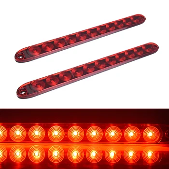 2pcs 16'' 11 LED Red Trailer Lights Car Truck Trailer Side Marker Light Waterproof Sealed Parking Tail Brake Stop Lamp 
2pcs 16'' 11 LED Red Trailer Lights Car Truck Trailer Side Marker Light Waterproof Sealed Parking Tail Brake Stop Lamp