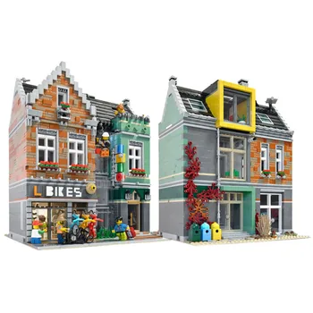 NEW Street View Series 32x32 Bike Shop modular Building Represents MOC Building Blocks Bricks Model City DIY Toys
NEW Street View Series 32x32 Bike Shop modular Building Represents MOC Building Blocks Bricks Model City DIY Toys