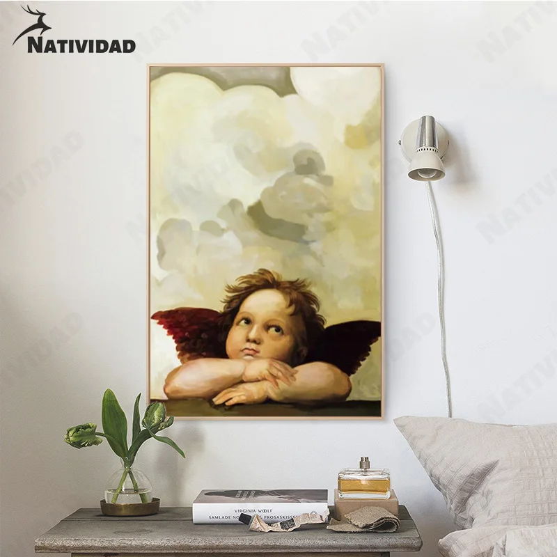 Vintage Oil Painting Portrait Little Angel Canvas Painting Modern Posters and Prints Mural Pictures Living Room Home Decoration
Vintage Oil Painting Portrait Little Angel Canvas Painting Modern Posters and Prints Mural Pictures Living Room Home Decoration