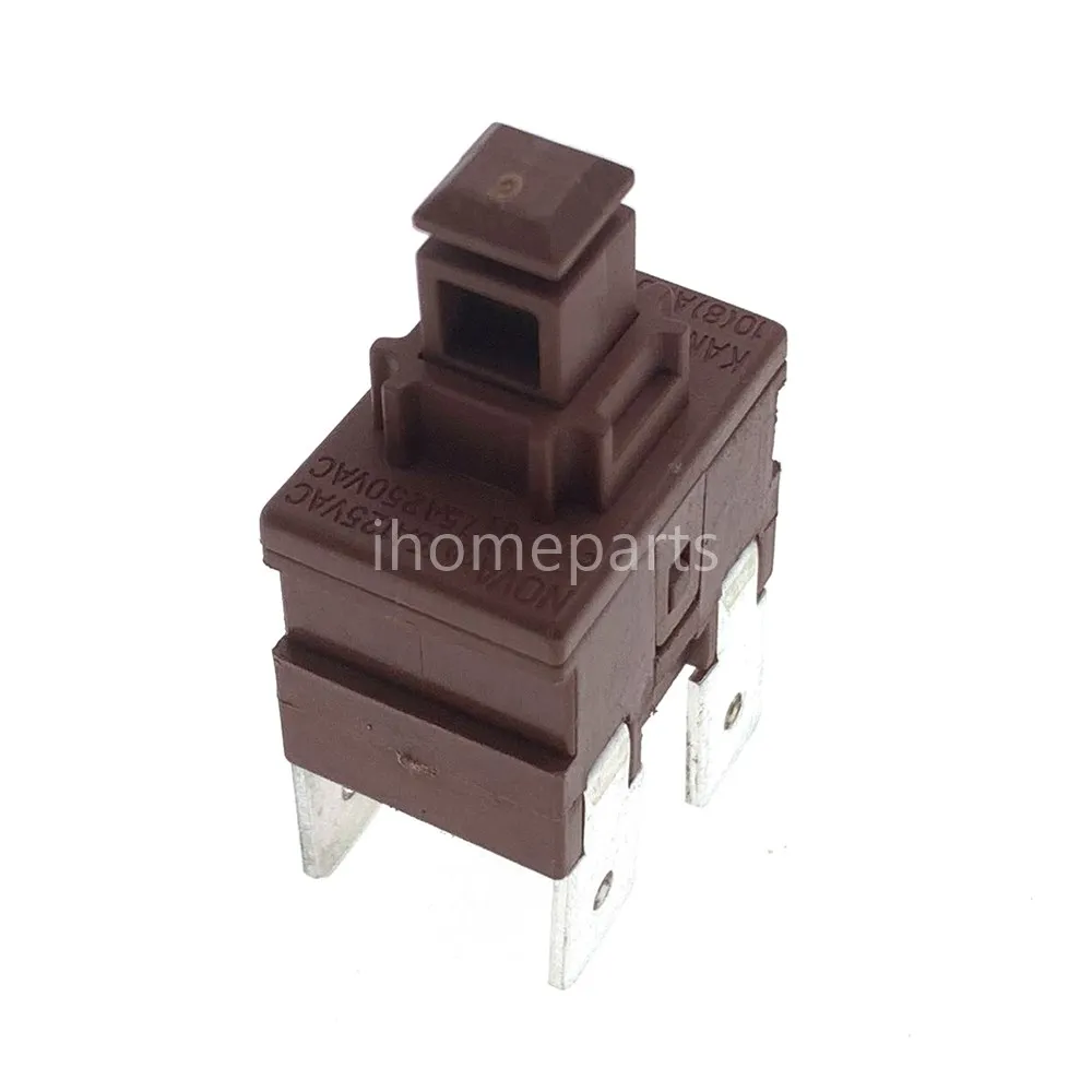 1PCS Nova KAN-L5 Latéral 2 Pin On Off Power Switch Push plot 10 A 250VAC T120