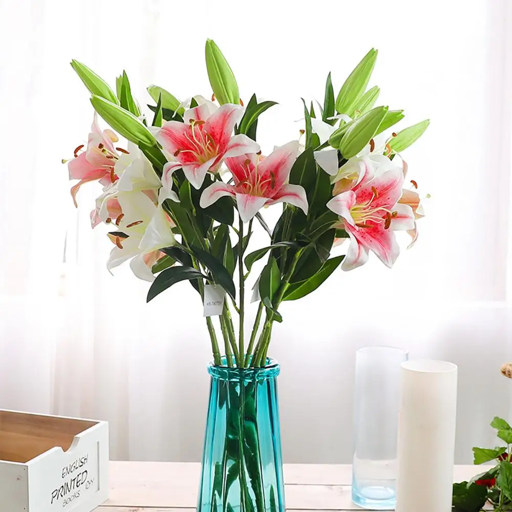 1Pc Cloth Artificial Flower Simulation Lily Wedding Home Hotel Cafe Party Decoration Artificial Flower Stages
1Pc Cloth Artificial Flower Simulation Lily Wedding Home Hotel Cafe Party Decoration Artificial Flower Stages