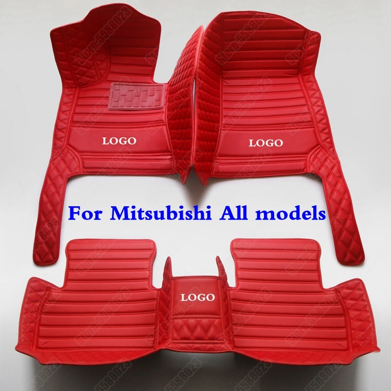 

Custom Auto 3D Floor Mats for Mitsubishi Pajero Sport Lancer Galant Ex Dazzle ASX Outlander Grandis Leather Car Foot Rugs Pads