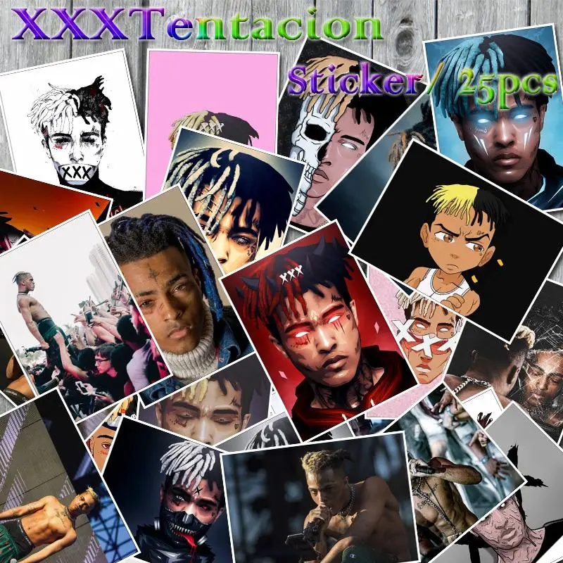 25pcs Hip Hop Music Rapper Xxxtentacion Singer Poster Stickers For Guitar Suitcase Fridge Laptop Stickers Waterproof Toy Sticker
25pcs Hip Hop Music Rapper Xxxtentacion Singer Poster Stickers For Guitar Suitcase Fridge Laptop Stickers Waterproof Toy Sticker
