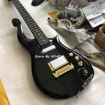High quality 6 string electric guitar Wang Ziyun electric guitar, black paint, gold accessories, support custom free shipping 
High quality 6 string electric guitar Wang Ziyun electric guitar, black paint, gold accessories, support custom free shipping
