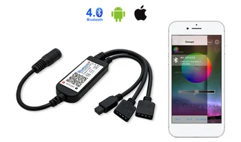 WiFi RGB/RGBW LED controller DC12V, with 24Key remote control, with RGB/RGBW LED strip light battery remote control, 16 static c
WiFi RGB/RGBW LED controller DC12V, with 24Key remote control, with RGB/RGBW LED strip light battery remote control, 16 static c