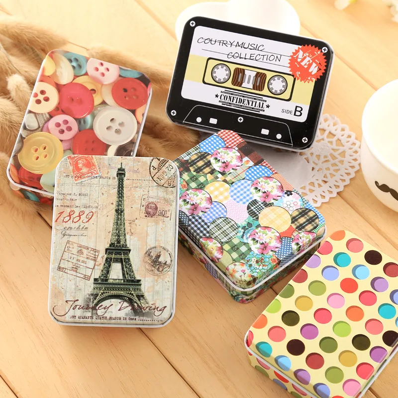 2pcs/lot Creative Korean Tinplate Box Household Items Makeup Storage Box Earphone Change Cute Storage Iron Box
2pcs/lot Creative Korean Tinplate Box Household Items Makeup Storage Box Earphone Change Cute Storage Iron Box