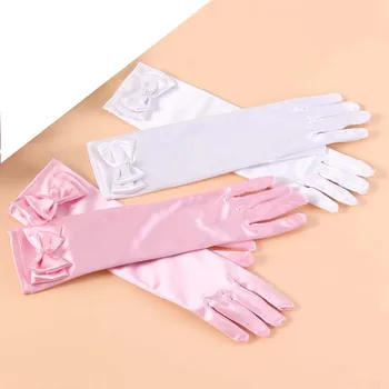 Long Princess Dance Stage Gloves Satin Kids Girls Wedding Dress Costume Accessories with Bow Children 's Performance Supplies
Long Princess Dance Stage Gloves Satin Kids Girls Wedding Dress Costume Accessories with Bow Children 's Performance Supplies