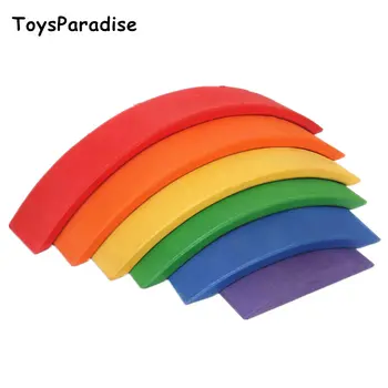 Dropshipping 6Pcs Rainbow Blocks Bending Plate Wooden Toys For Kids Arch Stack High Building Blocks Educational Birthday Gift
Dropshipping 6Pcs Rainbow Blocks Bending Plate Wooden Toys For Kids Arch Stack High Building Blocks Educational Birthday Gift