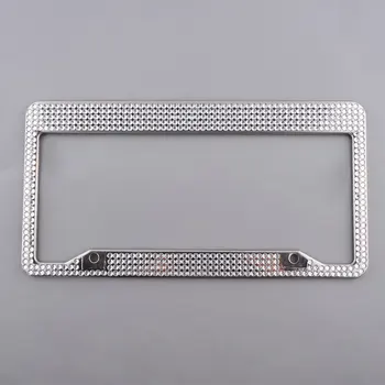 Vehemo Sliver Bling License Plate Frame Steel License Frame Durable Car License Frame Luxury Crystal License Frame Tag Cover
Vehemo Sliver Bling License Plate Frame Steel License Frame Durable Car License Frame Luxury Crystal License Frame Tag Cover